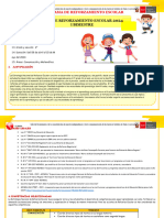 6°-Programación de Reforzamiento V Ciclo - 2023