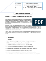 Fiche #7 La Notion D'acte Adinistratif Unilateral