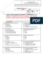 Evaluación - Mitos y Leyendas