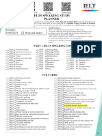 May - August Speaking Study Planner