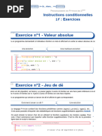 28-Instructions Conditionnelles If Exercices - Python en Classe de Seconde