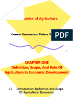 Agricultural Economics CH 1