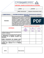 Rubrica Individual - Estructura de La Palabra