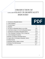 Impact of Technology On Hospitality Industry Mini