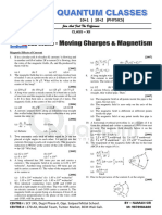 PYQ JEE-1 Magnetic Effects of Current, Magnetic Force On Moving Charges