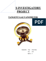 Physics - Investigatory - Project - Class - 12 - Tangent Galvanometer