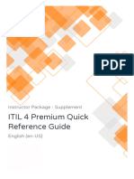 ITIL 4 Premium Quick Reference Guide