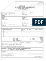 Jai Maa Sharda Trading Company: Tax Invoice