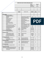 Standard ITP For PEB Steel Structures