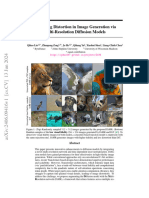 Alleviating Distortion in Image Generation Via Multi-Resolution Diffusion Models