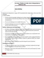 NCERT - Class12 - Polity - Notes-Politics in India Since Independence