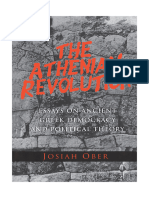 The Athenian Revolution - Essays On Ancient Greek Democracy and Political Theory-Princeton University Press (2020)