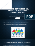 General Education vs. Special Education Expectations: Alexis Mcmillin, Ed.S. - School Psychologist