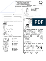 Evaluación General Consonantes M, P, S, L, N, D, T y R