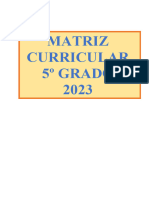 Matriz Curricular 5º 2023