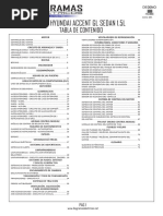 Diagrama Eléctrico Hyundai Accent 1999 GL Sedan 1.5l