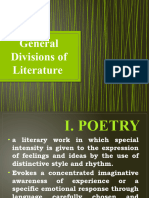 General Divisions of Literature