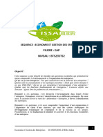 Séance 1 Economie Et Gestion Des Entreprises 2022-2023