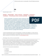 Artrite Reumatoide - Distúrbios Dos Tecidos Conjuntivo e Musculoesquelético - Manuais MSD Edição para Profissionais