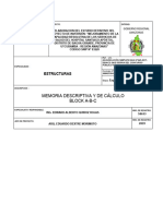 Memoria Descriptiva Y de Cálculo Block A-B-C: Estructuras