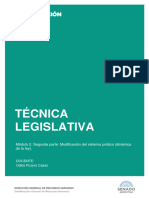 Clase 3 Modificación Del Sistema Jurídico Técnica Legislativa SENADO