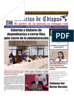 Periódico Noticias de Chiapas, Edición Virtual Miércoles 19 de Junio de 2024