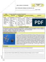 5° SEC. EDA 3 SEMANA 3 Explica CYT 2024 Cuerpos Sometidos A La Acción de La Gravedad