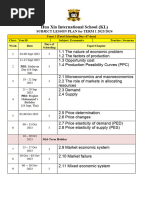 Subject Lesson Plan 20232024 Y10 Eco