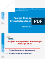 Session 02 - Project Management Knowledge Areas (1 and 2)