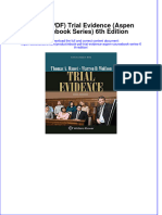 (Ebook PDF) Trial Evidence (Aspen Coursebook Series) 6th Edition Download