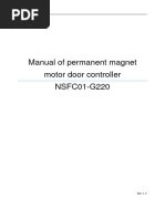 Manual of NSFC01-G220 Door Controller