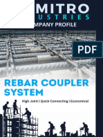 High-Precision Thread Couplers Mitro Industries - Rebar Coupler System