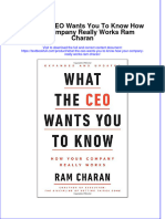 What The CEO Wants You To Know How Your Company Really Works Ram Charan