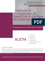 Directorio de Profesionales de Salud ALICYA 2022