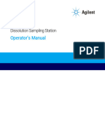 850-DS Dissolution Sampling Station Operator's Manual