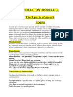 Module 3 - Parts of Speech - Lecturenotes. 16869079024331. 16869091728692 PDF