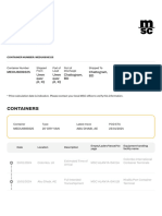 Shipping Container Tracking and Tracing MSC-1