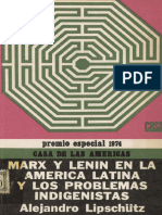 Alejandro Lipschutz Friedman - Marx y Lipschutz - Lenin en América Latina y Los Problemas Indigenistas - 1974