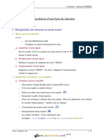 Cours - Bases de Données - Ch6 Manipulation D'une Base de Données - Bac SI (2015-2016) MR Mohamed TRABELSI