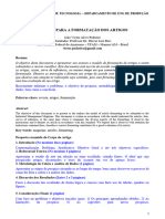 Modelo para Formatação de Artigos de Trabalho de Conclusão