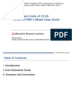 Mitsubishi Research Institute - Value Chain Costs of CCUS