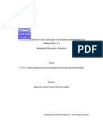 F.O.D.A. Sobre La Aplicación de La Psicología en El Proceso Salud-Enfermedad"