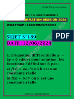 Sujet N°189