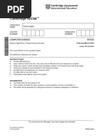 Cambridge IGCSE: Computer Science 0478/22