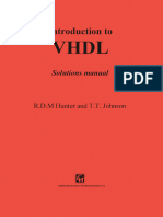 Introduction To VHDL Solutions Manual (R.D. Hun...