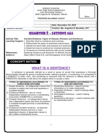 E10q2l4l5 Inverted Sentence Types of Clauses Phrases and Sentences