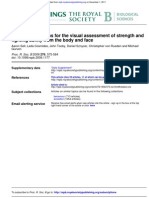 Human Adaptations For The Visual Assessment of Strength and Fighting Ability From The Body and Face