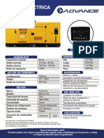 Planta Electrica Advance Ac125 Diesel 125kva Ficha Tecnica