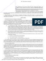 RESOLUCIÓN Preliminar Del Procedimiento Administrativo de La Revisión de Oficio de La Cuota Compensatoria