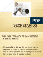 Presentación Secretarios